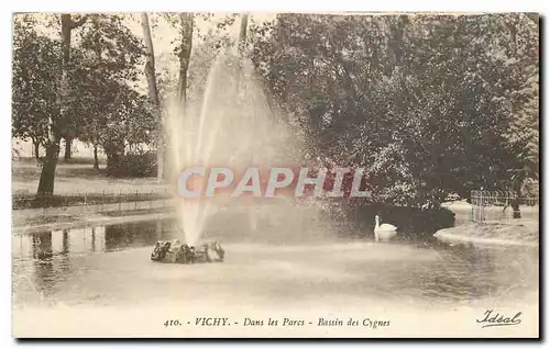 Ansichtskarte AK Vichy Dans les Parcs Bassin des Cygnes