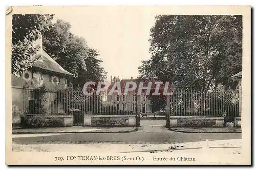 Ansichtskarte AK Fontenay les Bois S et O Entree du Chateau