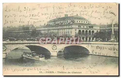 Cartes postales Paris Theatre du Chatelet