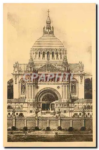 Cartes postales La Basilique de Lisieux Facade et Dome