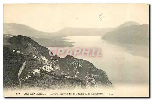 Ansichtskarte AK Aix les Bains Lac du Bourges vu de l'Hotel de la Chambotte