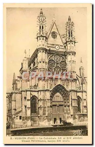 Cartes postales Dijon Eure La Cathedrale Vitraux Renaissance