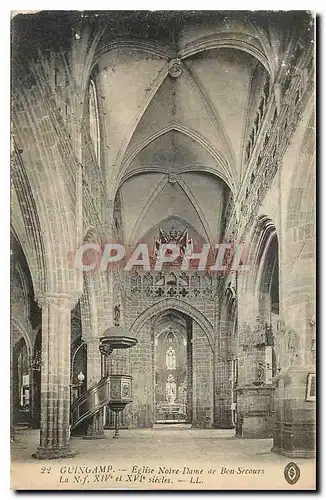 Ansichtskarte AK Guingamp Eglise Notre Dame de Bon Secours
