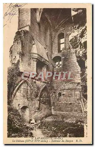 Cartes postales Lavardin L et Ch Le Chateau Interieur du Donjon