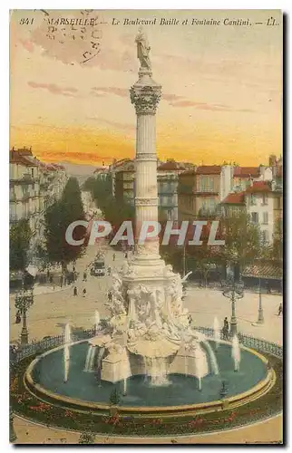 Ansichtskarte AK Marseille Le Boulevard Baille et Fontaine Cantini