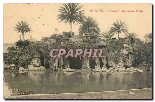 Cartes postales Nice Cascade du Jardin Public