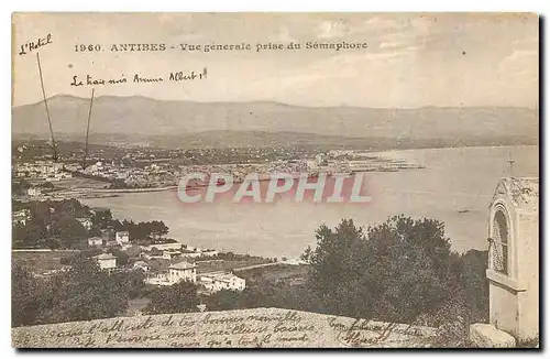 Cartes postales Antibes Vue generale prise du Semaphore