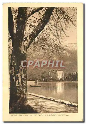 Ansichtskarte AK Annecy Le Lac et l'Hotel Imperial