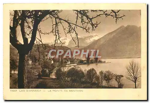 Cartes postales Lac d'Annecy La Pointe de Menthon