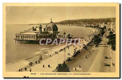 Ansichtskarte AK Nice le Nouvelles Terrasses La Jetee Promenade