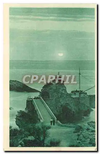 Cartes postales Biarritz Coucher de Soleil au Rocher de la Vierge