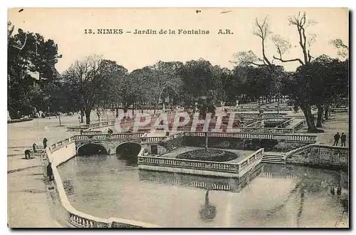 Cartes postales Nimes Jardin de la Fontaine