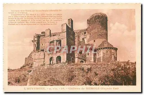 Ansichtskarte AK L'Auvergne Chateau de Murols Facade Est