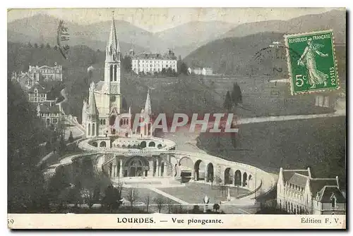 Cartes postales Lourdes Vue plongeante