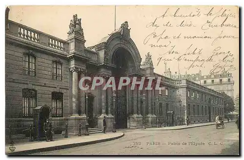 Cartes postales Paris Palais de l'Elysee