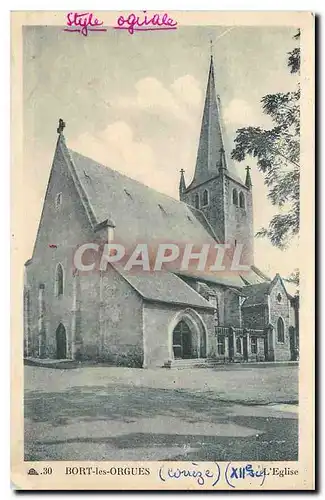 Cartes postales Bort les Orgues L'Eglise