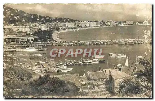 Moderne Karte Cannes A M Vue d'ensemble du Port et de la Croisette