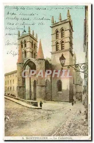 Cartes postales Montpellier La Cathedrale