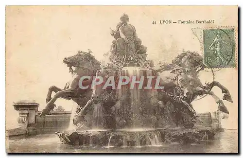 Cartes postales Lyon Fontaine Bartholdi