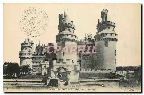 Cartes postales Chateau de Pierrefonds L'Entree