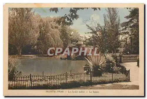 Ansichtskarte AK Montelimar Le Jardin public Le bassin