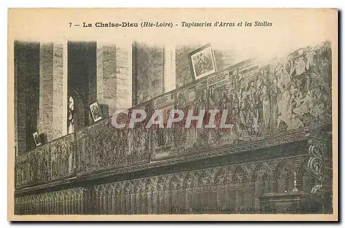 Cartes postales La Chaise Dieu Hte Loire Tapisseries d'Arras et les stalles