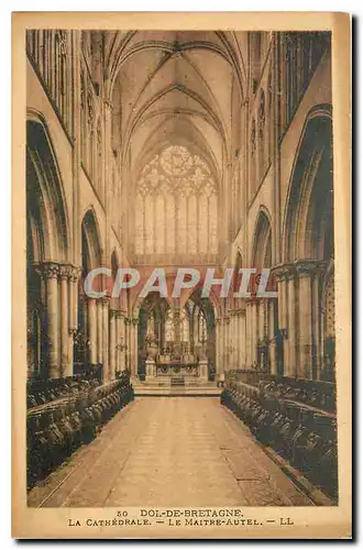 Cartes postales Dol de Bretagne La Cathedrale Le Maitre Autel