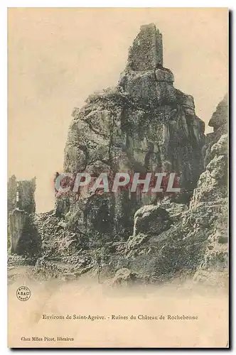 Cartes postales Environs de saint Agreve Ruines du Chateau de Rochebonne
