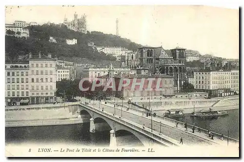 Ansichtskarte AK Lyon Le Pont de Tilsit et le Coteau de Fourviere