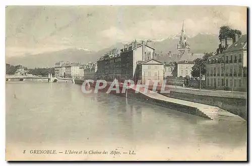 Cartes postales Grenoble L'Isere et la Chaine des Alpes