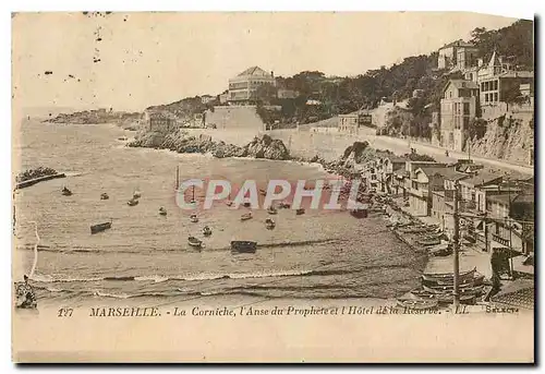 Ansichtskarte AK Marseille La Corniche l'Anse du Prophete et l'Hotel de la Reserve