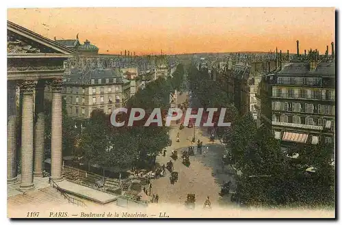 Cartes postales Paris Boulevard de la Madeleine