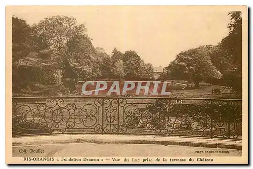 Cartes postales Ris Orangis Vue du Lac prise de Terrasse du Chateau