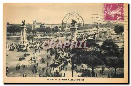 Cartes postales Paris le Pont Alexandre III