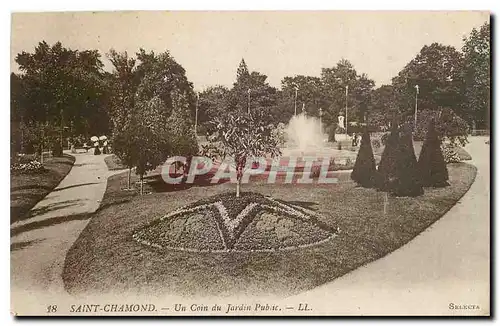 Ansichtskarte AK Saint Chamond Un Coin du Jardin Public