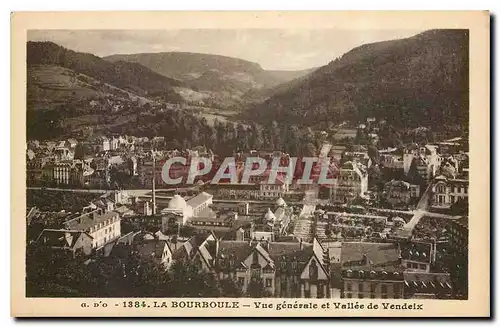 Ansichtskarte AK La Bourboule Vue generale et Vallee de Vendeix