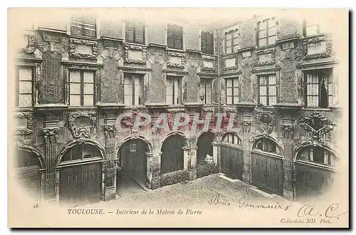 Ansichtskarte AK Toulouse Interieur de la Maison de Pierre