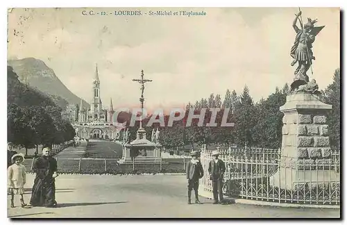 Cartes postales Lourdes St Michel et l'Esplanade