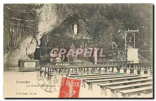 Cartes postales Lourdes La Grotte Miraculeuse