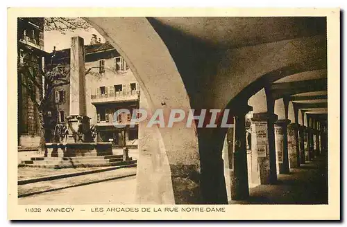 Ansichtskarte AK Annecy Les Arcades de la Rue Notre Dame