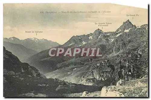 Ansichtskarte AK Dauphine Massif de Belledonne versant de l'Oisans