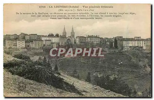 Cartes postales La Louvesc Ardeche Vue generale Orientale