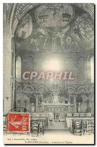 Cartes postales St Macaire Gironde Interieur de l'Eglise