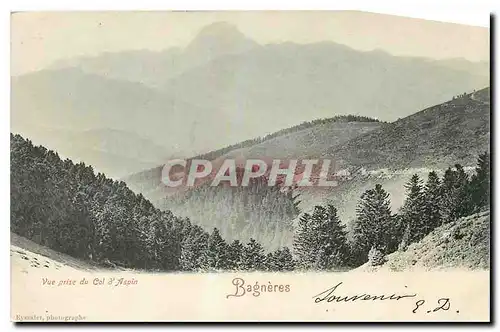 Cartes postales Vue prise du Col d'Aspin Bagneres