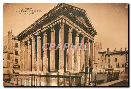Cartes postales Vienne Temple d'Auguste et de Livie