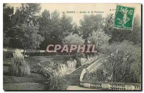 Cartes postales Nimes Jardin de la Fontaine