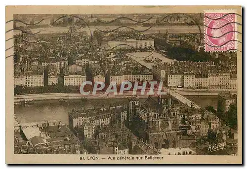 Cartes postales Lyon Vue generale sur Bellecour