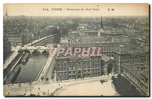 Ansichtskarte AK Paris Panorama des Huit Ponts