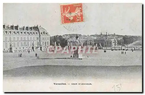 Cartes postales Versailles Cour d'Honneur