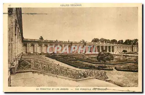 Cartes postales Grand Trianon Le Peristyle et les Jardins Versailles